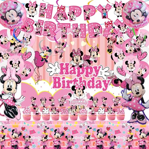 Pink Birthday Party Decorations Set for Kids & Celebrations