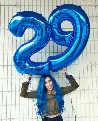 Number 9 Balloon by [Brand Name] - 40 Inch Navy Blue Giant Birthday Decoration for All Ages
