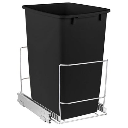 HOLDN’ STORAGE Pull Out Trash Can - 7 Gallon Heavy Duty Under Cabinet Solution | Chrome Finish, Lifetime Warranty