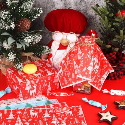 Christmas Wax Paper Sheets 150 Pack Food Wraps Waterproof & Greaseproof