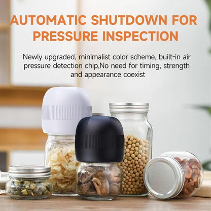 Skiennix Electric Mason Jar Vacuum Sealer Kit - Fully Automatic for Wide & Regular Mouth Jars | Portable & Efficient