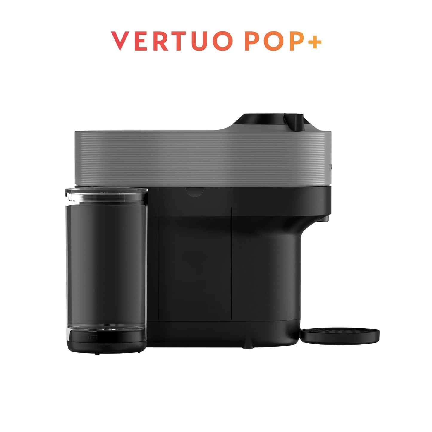 Nespresso Vertuo Pop+ Coffee and Espresso Maker by Breville with Milk Frother, Dark Grey