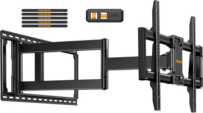 Perlegear Full Motion TV Wall Mount - Fits 42–97 Inch TVs Up to 150 lbs | Easy Install with Swivel & Tilt