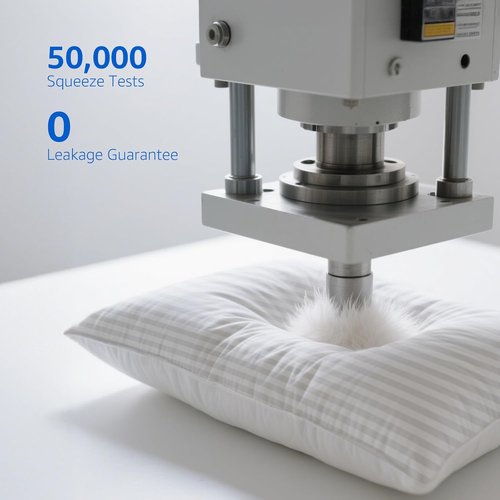 Itartshion® Water Pillow - 100% Cotton, 500 Thread Count, Adjustable & Ultra-Soft for Neck Pain Relief | Ideal for All Sleep Positions (Narrow Stripe)