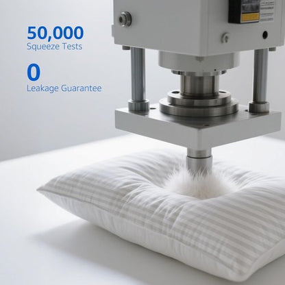 Itartshion® Water Pillow - 100% Cotton, 500 Thread Count, Adjustable & Ultra-Soft for Neck Pain Relief | Ideal for All Sleep Positions (Narrow Stripe)