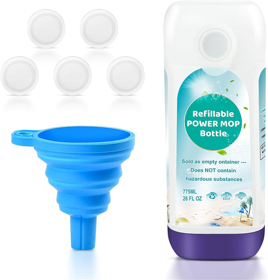 Power Mop™ Refillable Bottle - 775ML Leak-Proof Container for Swiffer® PowerMop™