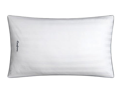 Dearfoams Bed Pillows,Set of 2 King Size, Luxurious Cotton Stripe Down Alternative Bed Pillows,Supportive for Back, Side & Stomach Sleepers