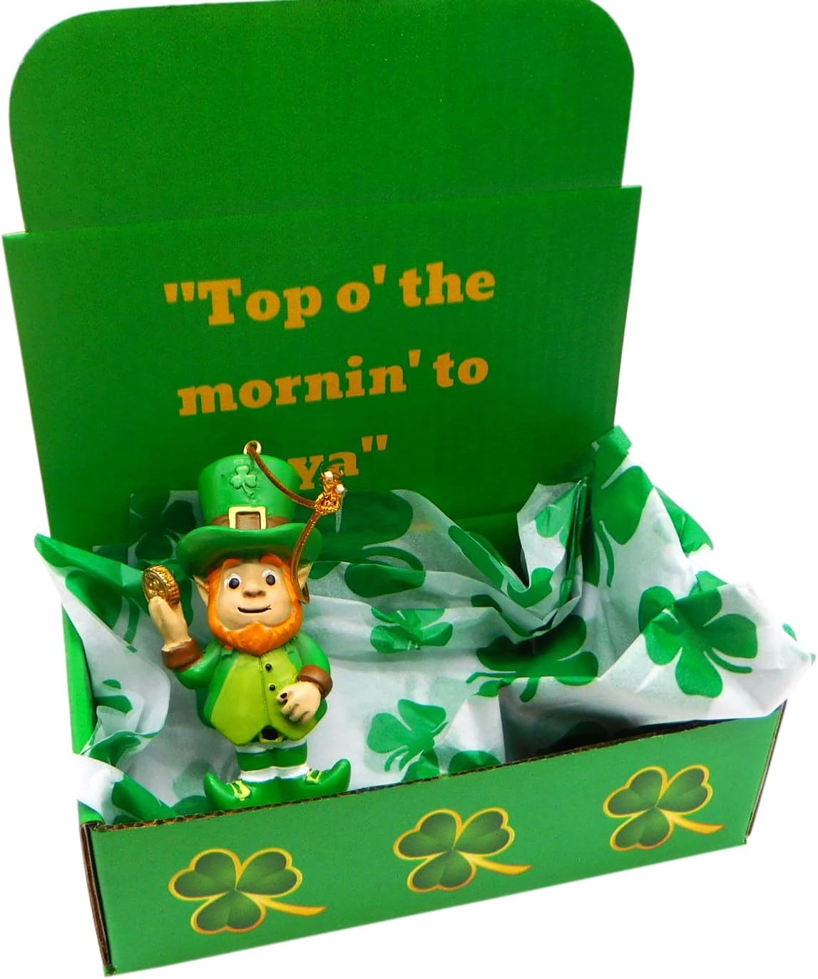 Westmon Works Leprechaun Ornament Gift Set - Handpainted Irish Legend Figurines | Holiday Decor Boxed