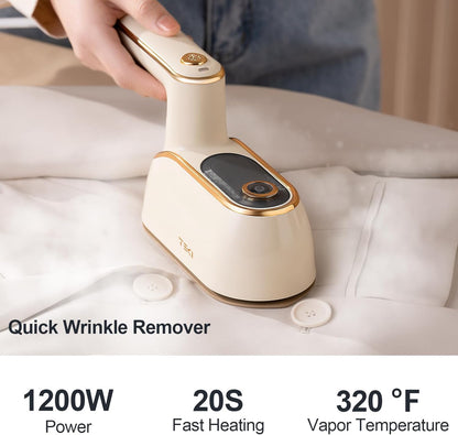 Skiennix Travel Steamer - Portable 1200W Garment Iron with 150ml Water Tank | Compact & Foldable Wrinkle Remover