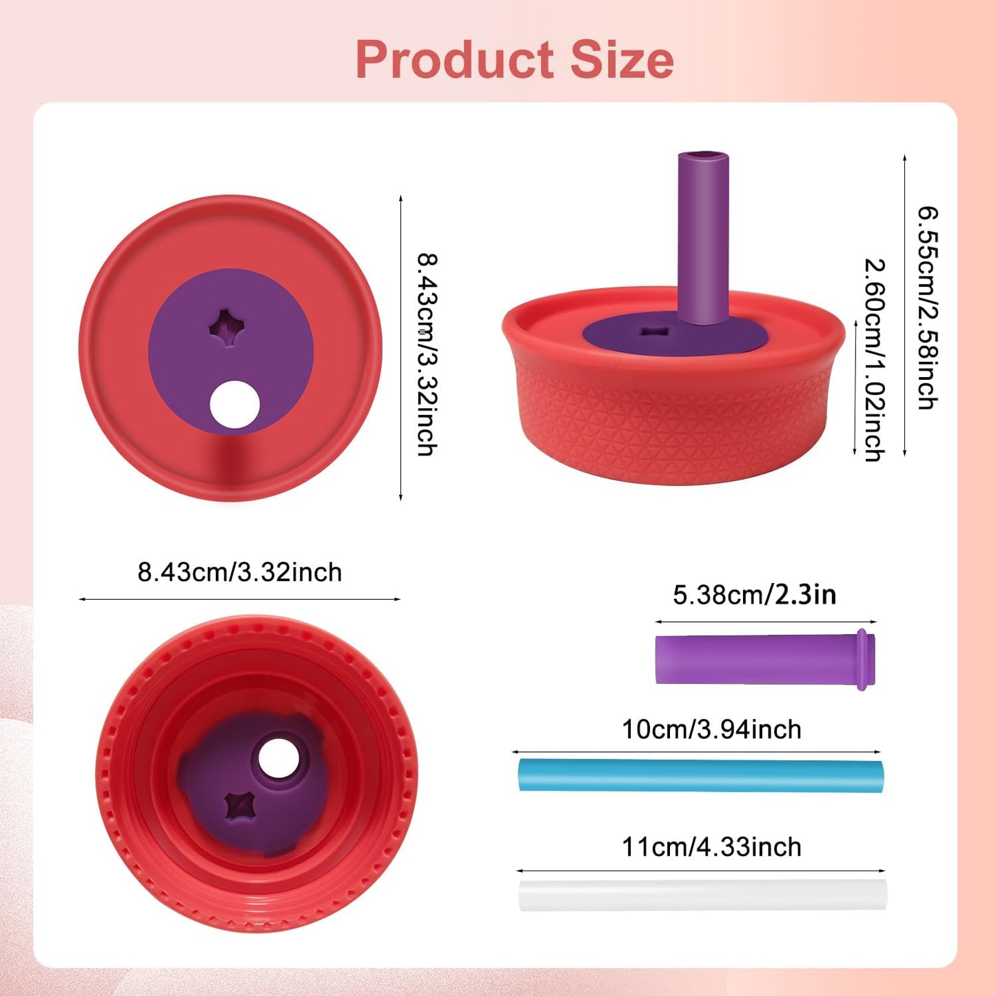 Owala | 2-Pack Replacement Lids for Kids Insulation Tumblers - Spill Resistant, BPA-Free, Dishwasher Safe