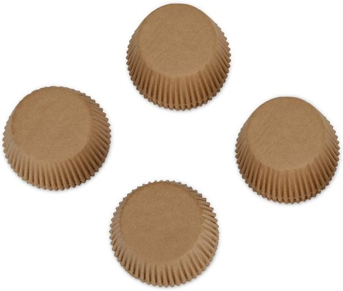 Gifbera Natural Parchment Paper Cupcake Liners - 400-Count Unbleached Greaseproof Baking Cups