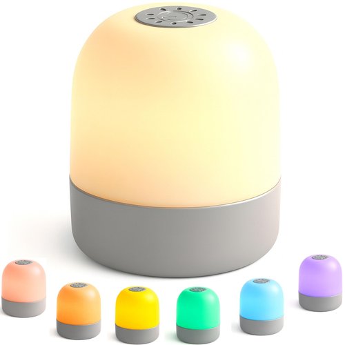 Saincustom Night Light for Kids, Baby Light for Nursery,12 Colors Changing Modes & Stepless Dimming, Nursery Night Lamp,Rechargeable Night Light for Breastfeeding,BPA Free,Touch Control