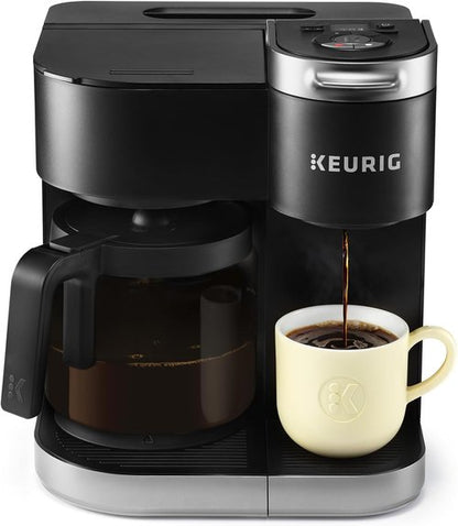 Keurig K-Duo Coffee Maker - Single Serve & Carafe Brewing, 60oz Reservoir, Programmable, Black