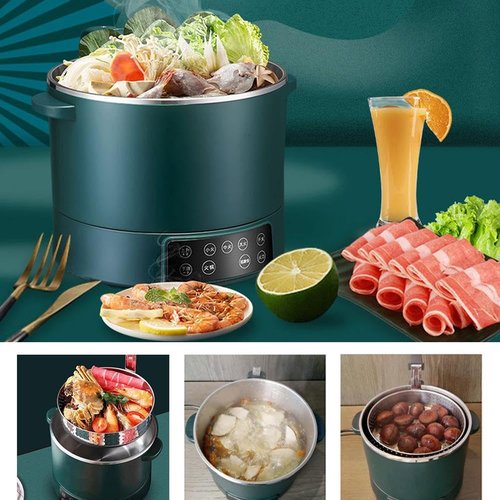 3 L Lifting Sugar Removal Rice Cooker, Low Sugar Rice Cooker with Low Carb Rice Steamer Basket,110V Electric Rice Cooker with Fast Heating Speed,5 Speed Adjustable,Touch Control for Family Use