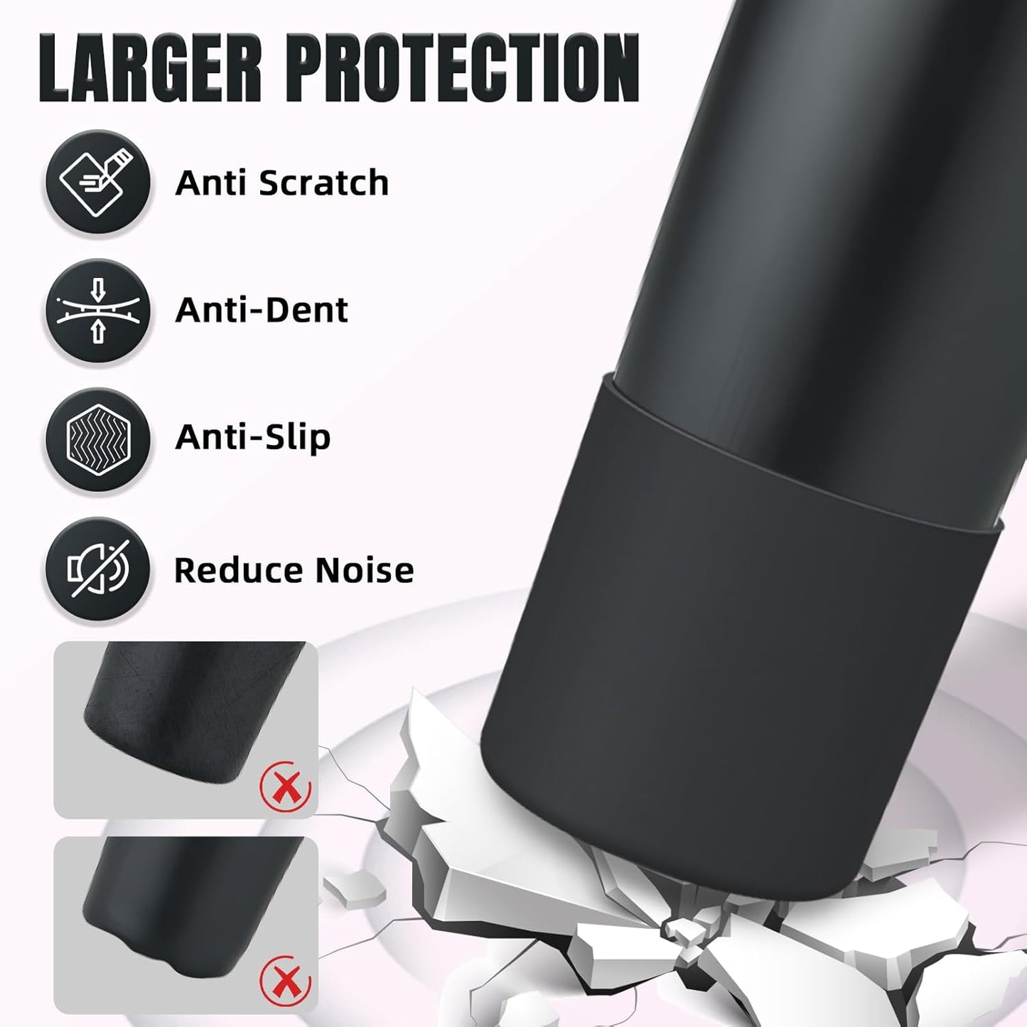 Owala Silicone Boot - Anti-Slip Bottom Cover Sleeve for 30oz & 40oz FreeSip Sway Bottles | Large Protection
