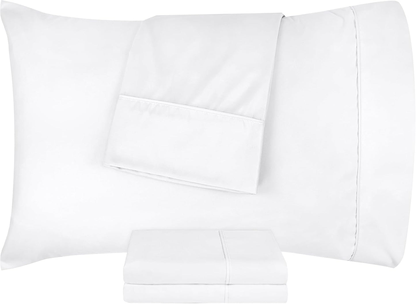Utopia Bedding Standard Pillow Cases - Soft Brushed Microfiber - Pack of 4 | 20 X 26 Inches - White