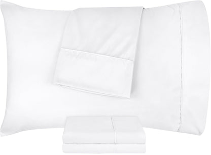 Utopia Bedding Queen Pillow Cases - 4 Pack - Envelope Closure - Soft Brushed Microfiber Fabric - Shrinkage and Fade Resistant Pillow Covers Queen Size 20 X 30 Inches (Queen, White)
