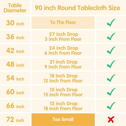 BRILLMAX 90-Inch Black Round Tablecloths - 10 Pack, Water & Stain Resistant, Perfect for Weddings & Events