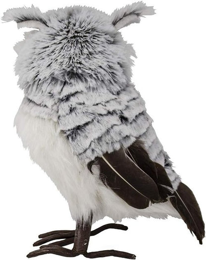 Kurt S. Adler 10-Inch Gray/White Owl Figurine - Charming Home Decor Accent