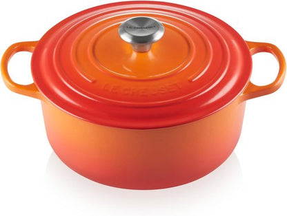 Le Creuset Enameled Cast Iron Dutch Oven - 5.5 Qt. | Signature Flame Color for Perfect Cooking