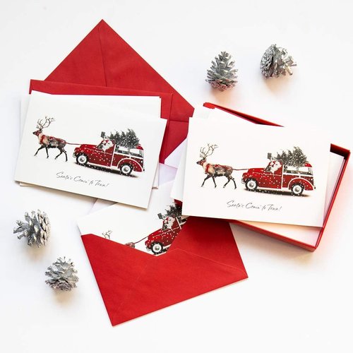 American Greetings Deluxe Christmas Cards - 14-Count Boxed Set with Envelopes | Festive Deer Design