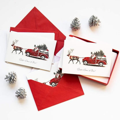 American Greetings Deluxe Christmas Cards - 14-Count Boxed Set with Envelopes | Festive Deer Design