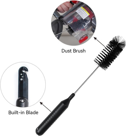 Skiennix Vacuum Cleaner Cleaning Brush - 2 in 1 Tool for Effortless Hair Removal | 11.02 Inch