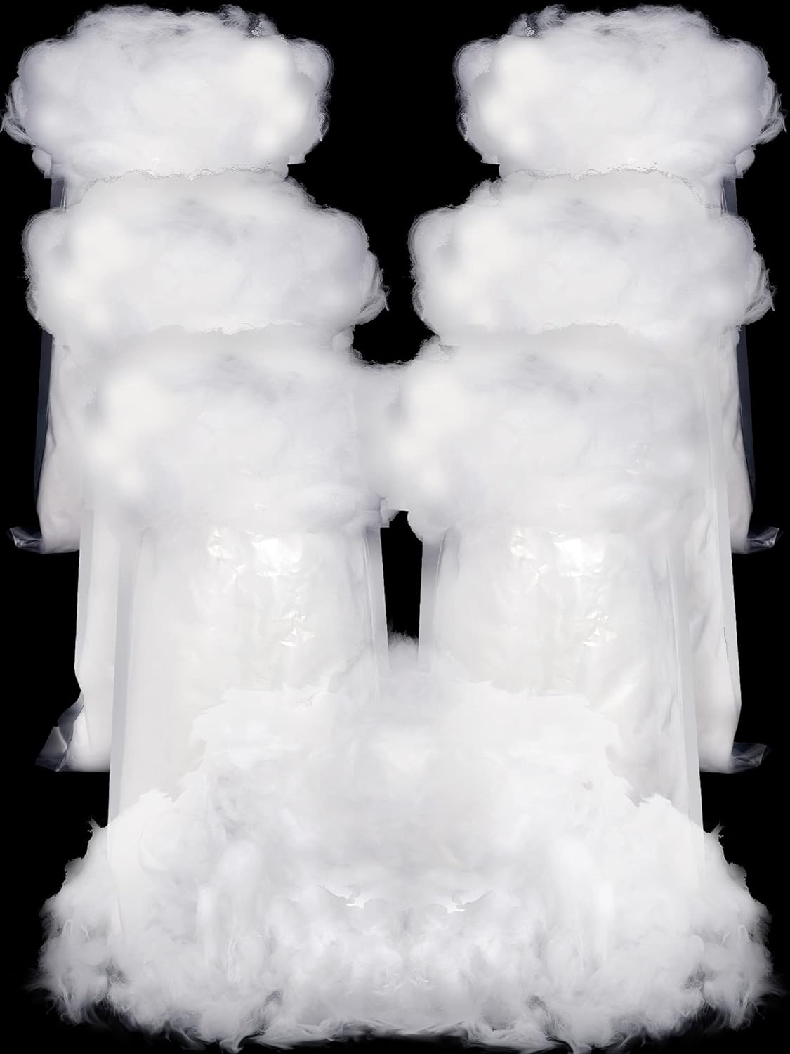 Riakrum Fake Snow | Fluffy Artificial Snow Decor for Winter Mantle | 360g Cotton Decoration