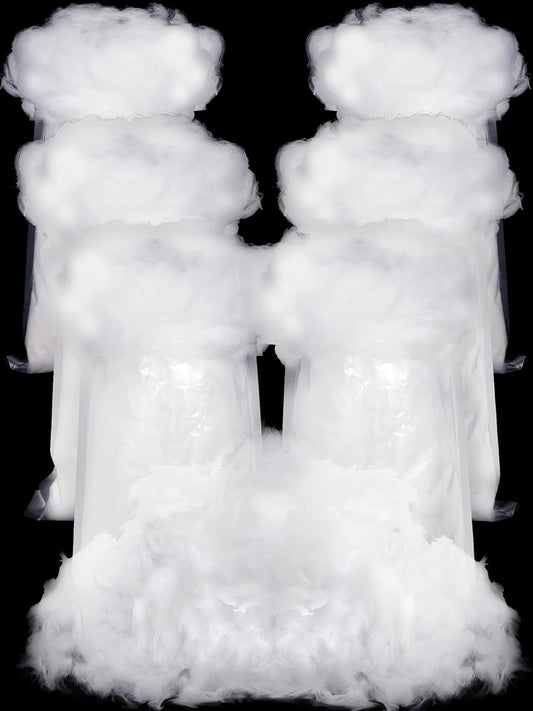 Riakrum Fake Snow | Fluffy Artificial Snow Decor for Winter Mantle | 360g Cotton Decoration