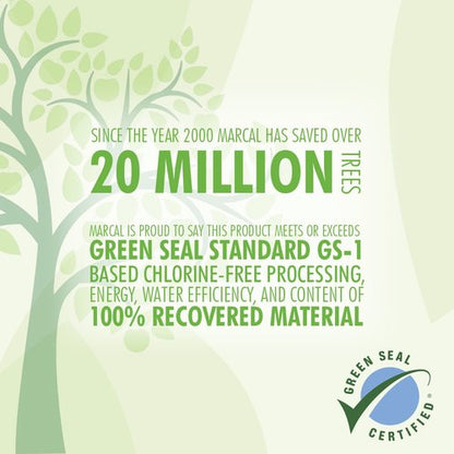 Marcal Paper Towels - U-Size-It 2 Ply Sheets | 140 Sheets Per Roll, 100% Recycled, Green Seal Certified - 12 Rolls