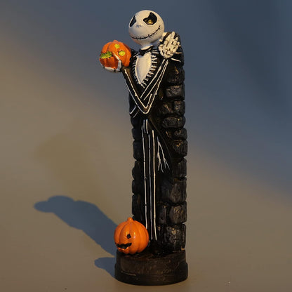 A Nightmare Before Christmas Figurines Set - Jack Skellington & Sally Halloween Statues | Home Decor Gift