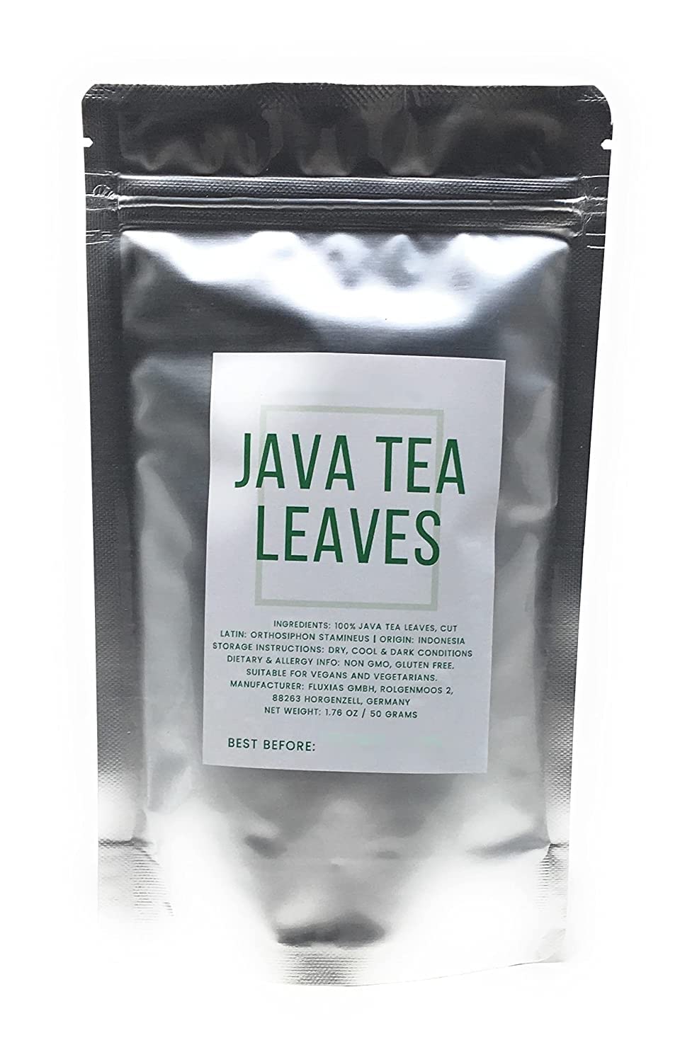 Java Tea Leaves From Indonesia - 100% Natural, Dried, Cut Orthosiphon Stamineus - Net Weight: 1.76oz/50 grams