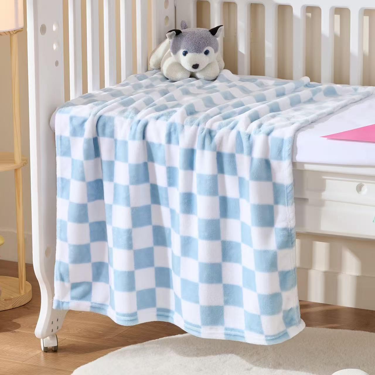 Skiennix Baby Blankets - Fluffy Fleece Crib Blankets for Boys | 4-Pack, 30x40 Inches