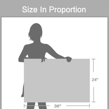 Elephant Picture Wooden Wall Art: African Wild Animals Artwork Framed Painting Print for Living Room (36''W x 24''H,Multi-Sized)