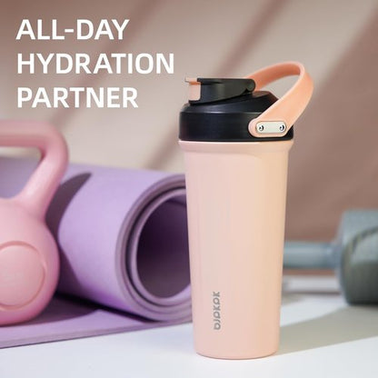 BJPKPK 25 oz Insulated Tumbler - Stainless Steel Protein Shaker Water Bottle | Forest Green