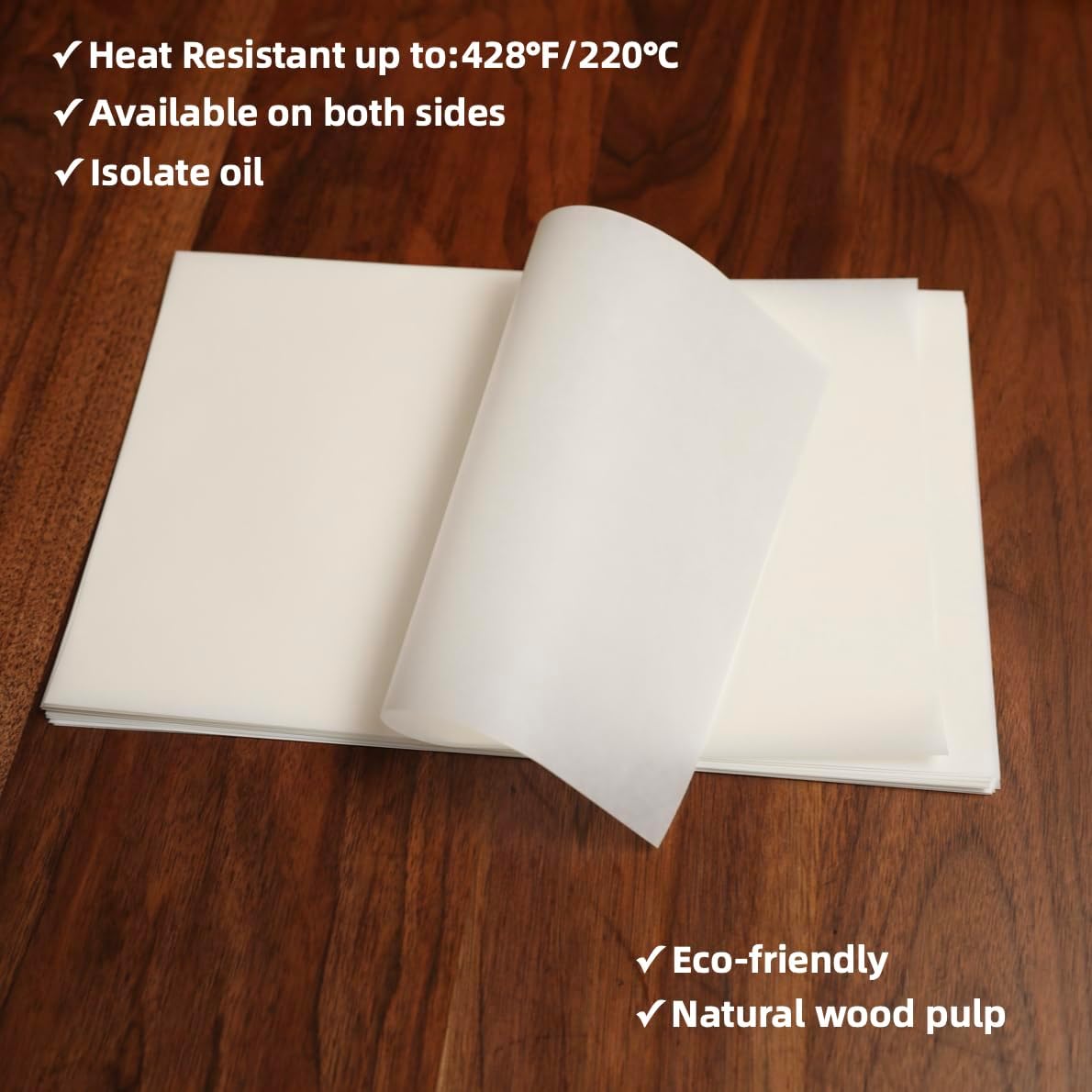 Skiennix Baking Parchment Paper - Non-Stick, Grease-Proof Liners | 18x26 Inch, 1600 Sheets