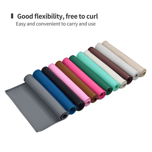 EIOKIT Dog Food Mat,Silicone Waterproof Food Tray,Non Slip Pet Bowl Mats Placemat,0.8" Raised Edge,Suitable for Most Small and Medium Sized Pets,28" x 18"