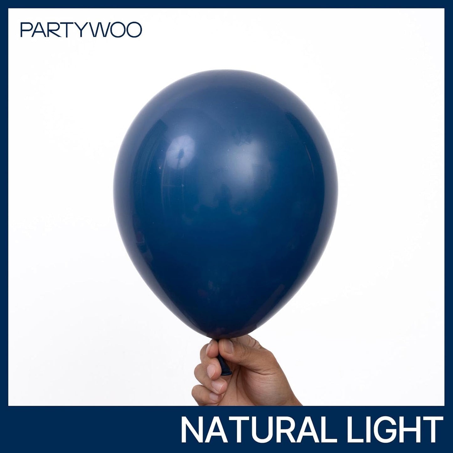 PartyWoo Navy Blue Balloon Arch Kit - 140pcs in Various Sizes for Graduation, Weddings & Birthdays