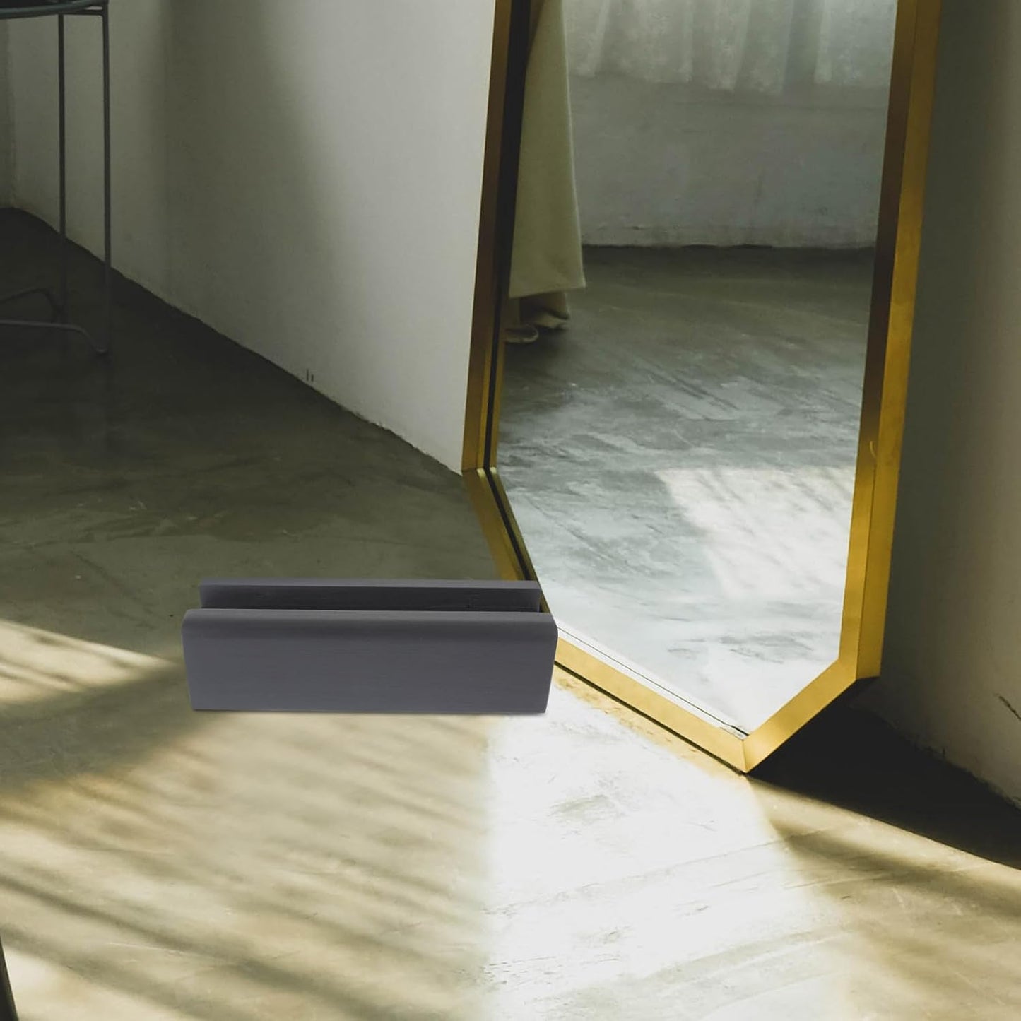 Uonlytech Floor Mirror Stand - Non-Slip Wooden Support Frame for Full-Length Mirrors | 9.84 x 3.14 x 2.75 Inches