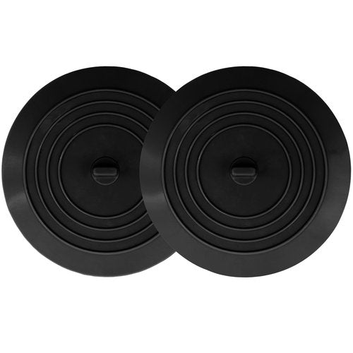 V-TOP Bathtub Drain Stopper 2 Pack, 5 inches Silicone Tub Stopper Shower Drain Cover, Bath Tub Plug Hair Stopper,Universal Flat Suction Renter Friendly Bath Accessories