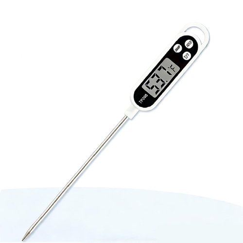 Digital Display Food Thermometer - 304 Stainless Steel Probe, Waterproof, Fast & Accurate Measurements