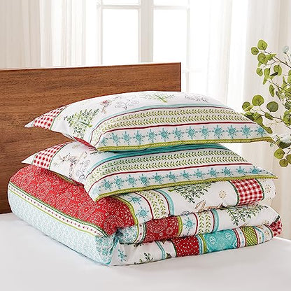 King Holiday Comforter Set with Deer & Christmas Trees - Merry & Bright Collection