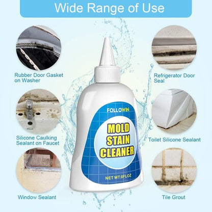 FOLLOWIN Mold and Mildew Remover Gel - Effective Household Cleaner for Grout, Caulk & Tile - 8 oz