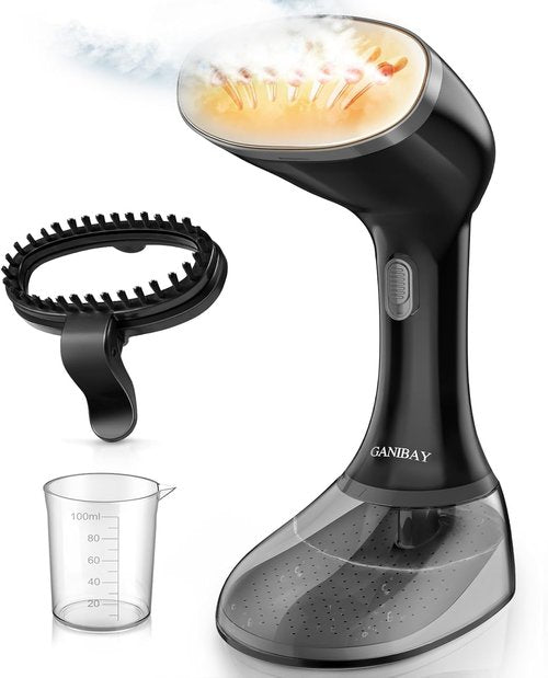 **Steamer for Clothes by [Brand Name] - 1800W Handheld Garment Steamer with 3 Settings & 380ml Tank | Portable Travel Iron**
