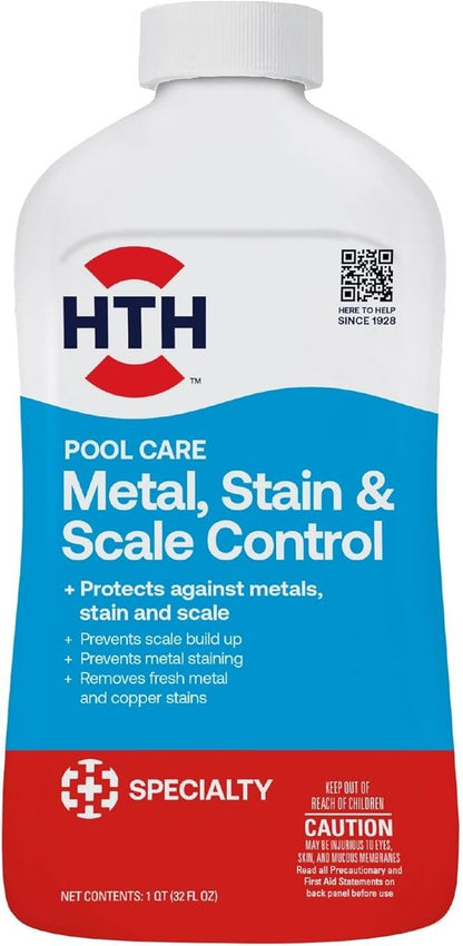 HTH 67068 Swimming Pool Care - Metal & Stain Defense for Corrosion Prevention & Protection