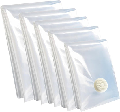 YQBOOM Vacuum Storage Bags - Extra Large Space Saver Set for Bedding, Clothes & Blankets | 5 Pack