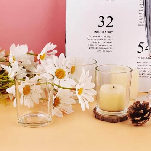 Clear Mercury Glass Tea Light Holders by [Brand Name] - Elegant Votive Candle Holders for Weddings & Home Decor | Set of 36