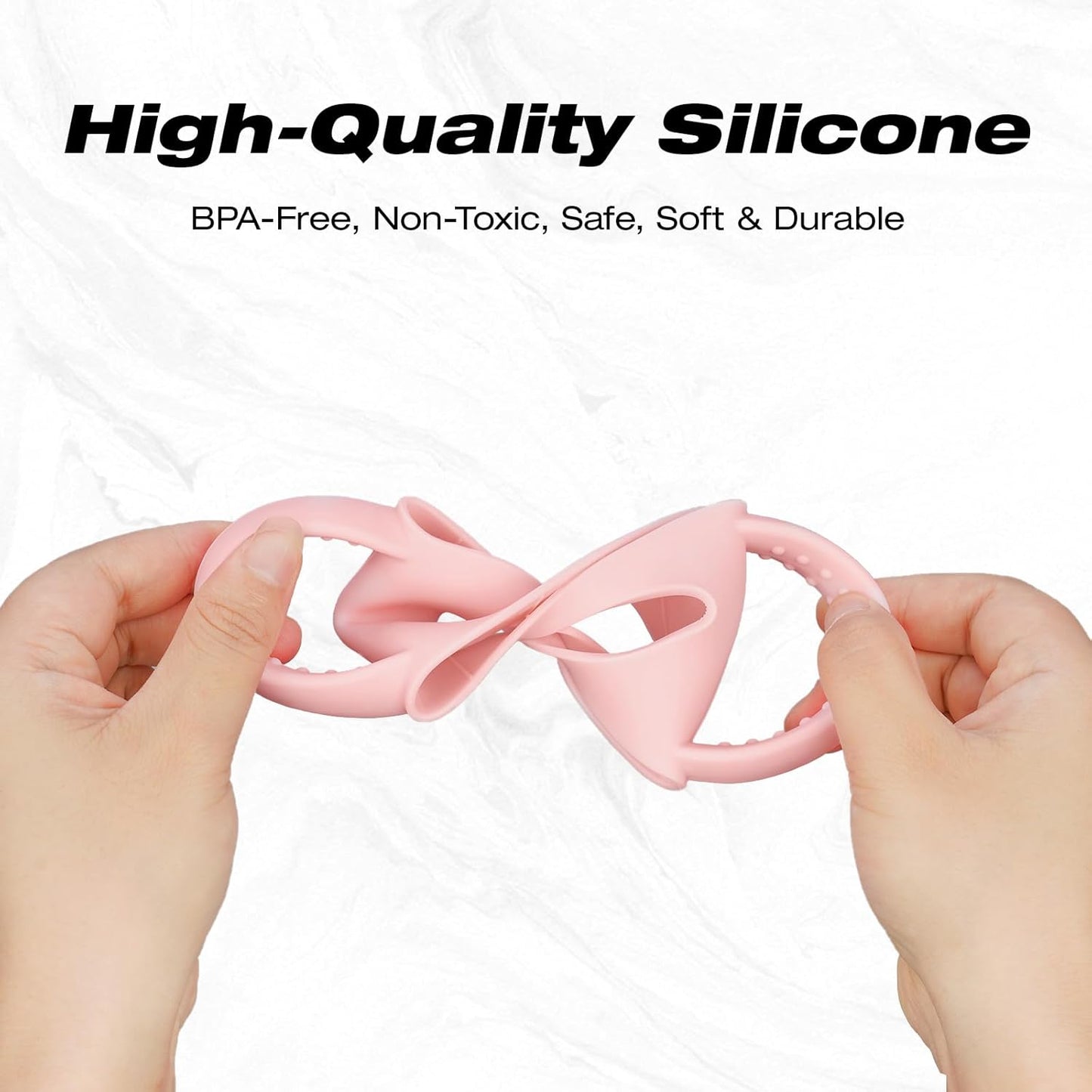 NiHome Silicone Dual-Handle Tumbler Grip - Fits 14oz Stanley & 12oz Zak Owala Cups | Perfect for Home & Travel