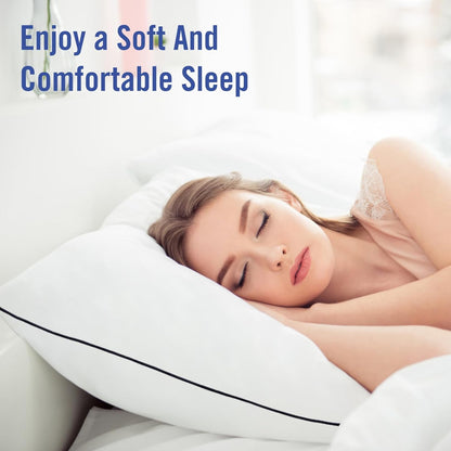 Vorouhals Hotel Collection Bed Pillows - Cooling Down Alternative | 2-Pack Standard Size for All Sleepers