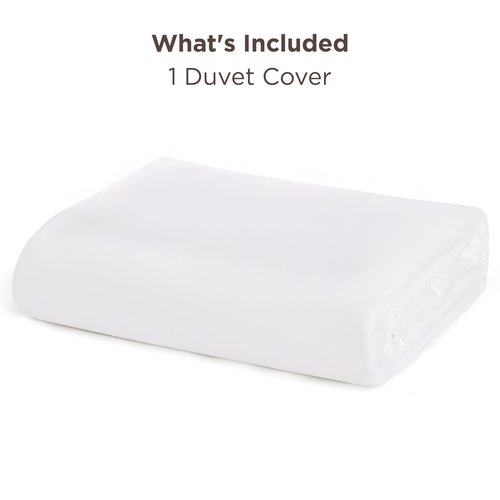 Bedsure Duvet Cover Oversized King Size - Only Includes 1 Duvet Cover (120"x98"), Hotel Luxury Soft Double Brushed All Season Bedding for Kids & Adults, Zipper Closure, NO Comforter, White